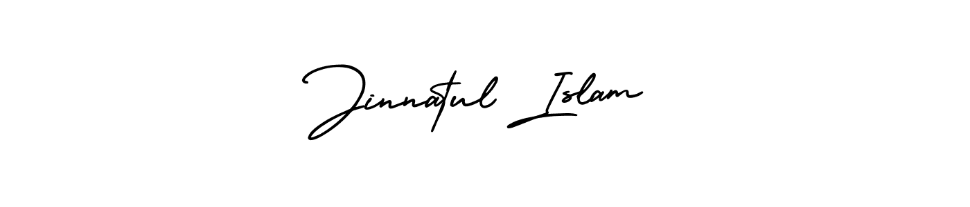 How to Draw Jinnatul Islam signature style? AmerikaSignatureDemo-Regular is a latest design signature styles for name Jinnatul Islam. Jinnatul Islam signature style 3 images and pictures png