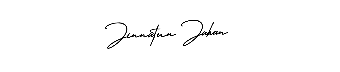 Create a beautiful signature design for name Jinnatun Jahan. With this signature (AmerikaSignatureDemo-Regular) fonts, you can make a handwritten signature for free. Jinnatun Jahan signature style 3 images and pictures png