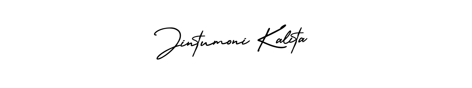 Design your own signature with our free online signature maker. With this signature software, you can create a handwritten (AmerikaSignatureDemo-Regular) signature for name Jintumoni Kalita. Jintumoni Kalita signature style 3 images and pictures png