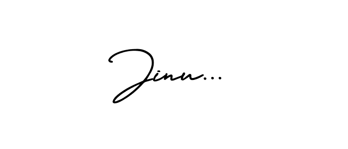 Use a signature maker to create a handwritten signature online. With this signature software, you can design (AmerikaSignatureDemo-Regular) your own signature for name Jinu.... Jinu... signature style 3 images and pictures png