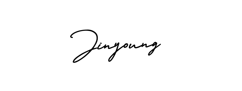 The best way (AmerikaSignatureDemo-Regular) to make a short signature is to pick only two or three words in your name. The name Jinyoung include a total of six letters. For converting this name. Jinyoung signature style 3 images and pictures png