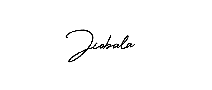 The best way (AmerikaSignatureDemo-Regular) to make a short signature is to pick only two or three words in your name. The name Jiobala include a total of six letters. For converting this name. Jiobala signature style 3 images and pictures png