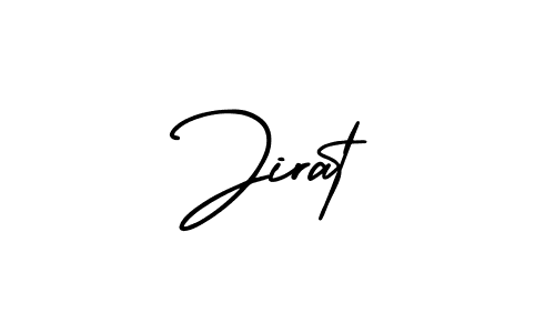 Use a signature maker to create a handwritten signature online. With this signature software, you can design (AmerikaSignatureDemo-Regular) your own signature for name Jirat. Jirat signature style 3 images and pictures png