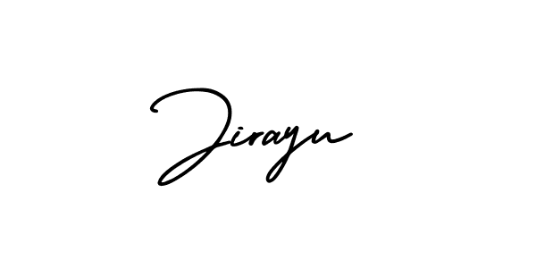 Design your own signature with our free online signature maker. With this signature software, you can create a handwritten (AmerikaSignatureDemo-Regular) signature for name Jirayu. Jirayu signature style 3 images and pictures png