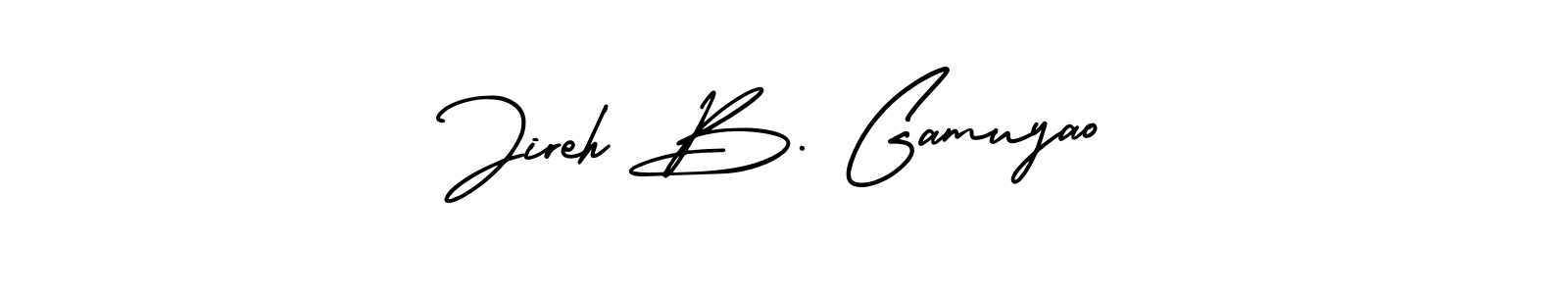 Best and Professional Signature Style for Jireh B. Gamuyao. AmerikaSignatureDemo-Regular Best Signature Style Collection. Jireh B. Gamuyao signature style 3 images and pictures png
