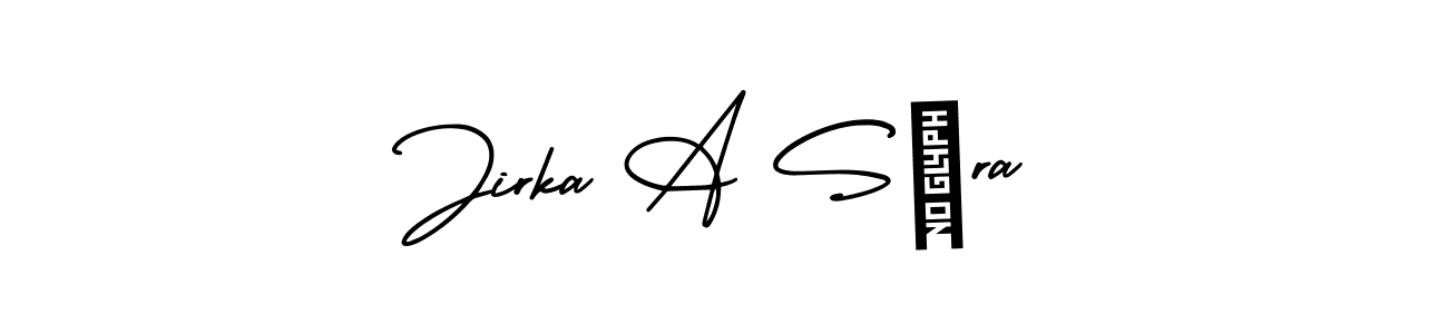 AmerikaSignatureDemo-Regular is a professional signature style that is perfect for those who want to add a touch of class to their signature. It is also a great choice for those who want to make their signature more unique. Get Jirka A Sára name to fancy signature for free. Jirka A Sára signature style 3 images and pictures png