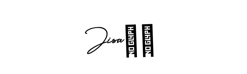 The best way (AmerikaSignatureDemo-Regular) to make a short signature is to pick only two or three words in your name. The name Jisa❤️ include a total of six letters. For converting this name. Jisa❤️ signature style 3 images and pictures png