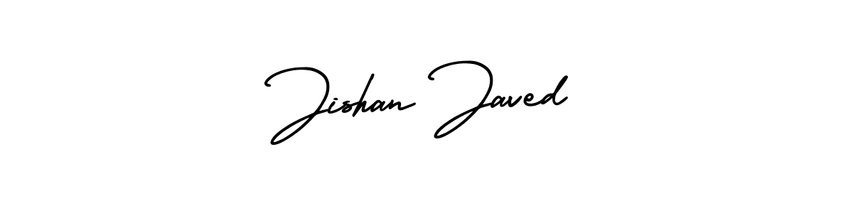 This is the best signature style for the Jishan Javed name. Also you like these signature font (AmerikaSignatureDemo-Regular). Mix name signature. Jishan Javed signature style 3 images and pictures png