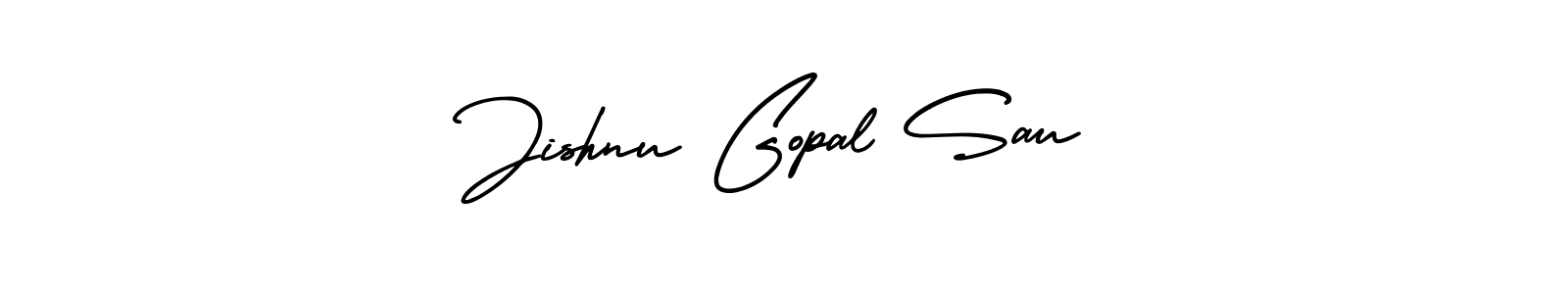 Create a beautiful signature design for name Jishnu Gopal Sau. With this signature (AmerikaSignatureDemo-Regular) fonts, you can make a handwritten signature for free. Jishnu Gopal Sau signature style 3 images and pictures png