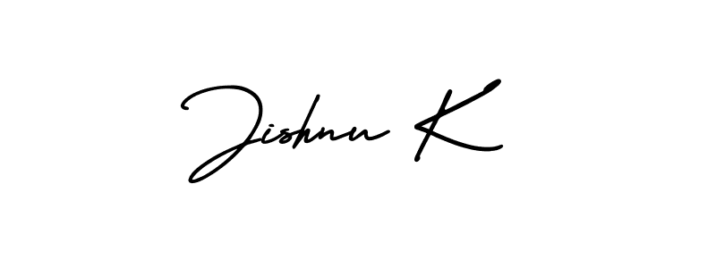 Make a beautiful signature design for name Jishnu K. Use this online signature maker to create a handwritten signature for free. Jishnu K signature style 3 images and pictures png