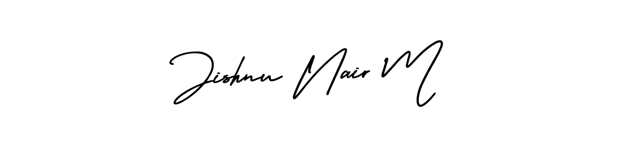 You can use this online signature creator to create a handwritten signature for the name Jishnu Nair M. This is the best online autograph maker. Jishnu Nair M signature style 3 images and pictures png