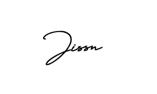 You should practise on your own different ways (AmerikaSignatureDemo-Regular) to write your name (Jissn) in signature. don't let someone else do it for you. Jissn signature style 3 images and pictures png