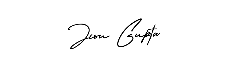 Design your own signature with our free online signature maker. With this signature software, you can create a handwritten (AmerikaSignatureDemo-Regular) signature for name Jisu Gupta. Jisu Gupta signature style 3 images and pictures png