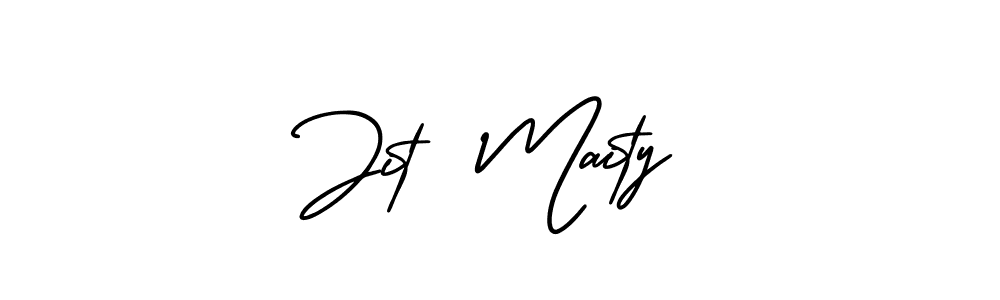 Jit  Maity stylish signature style. Best Handwritten Sign (AmerikaSignatureDemo-Regular) for my name. Handwritten Signature Collection Ideas for my name Jit  Maity. Jit  Maity signature style 3 images and pictures png