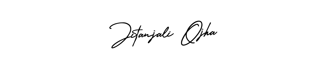 Use a signature maker to create a handwritten signature online. With this signature software, you can design (AmerikaSignatureDemo-Regular) your own signature for name Jitanjali Ojha. Jitanjali Ojha signature style 3 images and pictures png