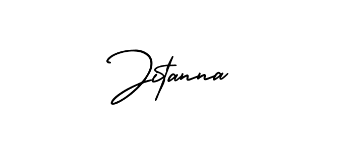 Design your own signature with our free online signature maker. With this signature software, you can create a handwritten (AmerikaSignatureDemo-Regular) signature for name Jitanna. Jitanna signature style 3 images and pictures png