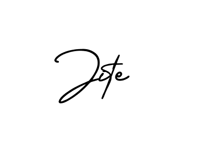 You should practise on your own different ways (AmerikaSignatureDemo-Regular) to write your name (Jite) in signature. don't let someone else do it for you. Jite signature style 3 images and pictures png