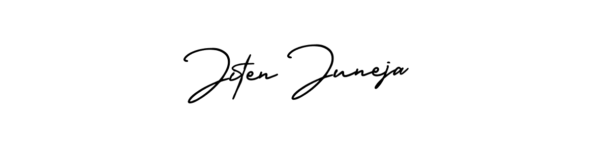 Use a signature maker to create a handwritten signature online. With this signature software, you can design (AmerikaSignatureDemo-Regular) your own signature for name Jiten Juneja. Jiten Juneja signature style 3 images and pictures png