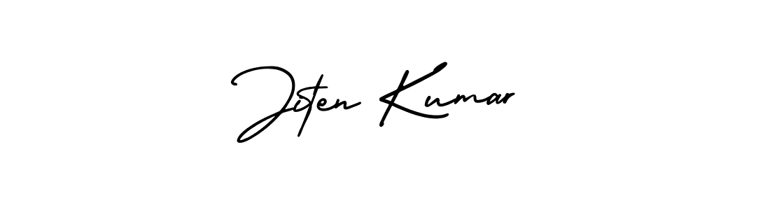 Design your own signature with our free online signature maker. With this signature software, you can create a handwritten (AmerikaSignatureDemo-Regular) signature for name Jiten Kumar. Jiten Kumar signature style 3 images and pictures png
