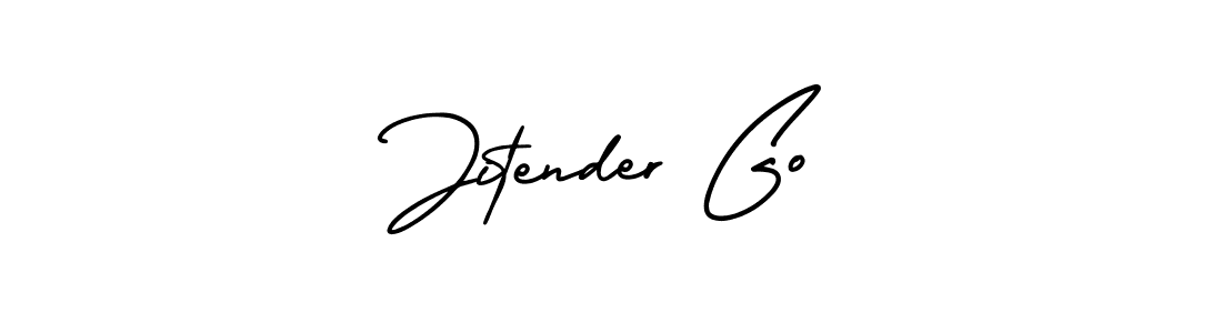Create a beautiful signature design for name Jitender Go. With this signature (AmerikaSignatureDemo-Regular) fonts, you can make a handwritten signature for free. Jitender Go signature style 3 images and pictures png