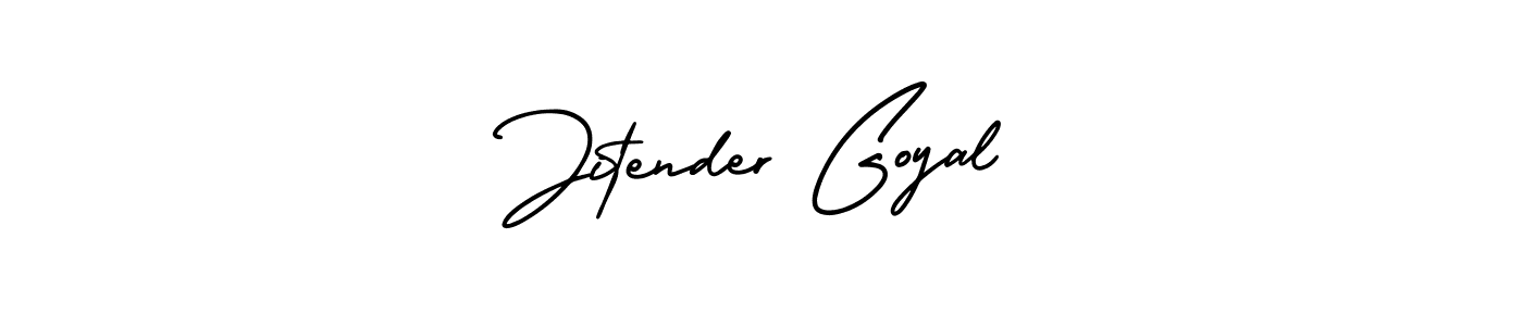 Jitender Goyal stylish signature style. Best Handwritten Sign (AmerikaSignatureDemo-Regular) for my name. Handwritten Signature Collection Ideas for my name Jitender Goyal. Jitender Goyal signature style 3 images and pictures png