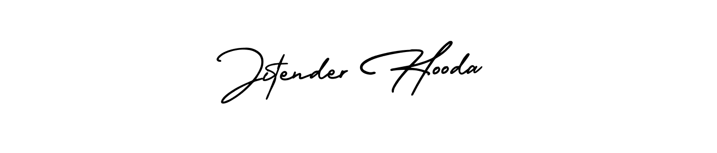 Also we have Jitender Hooda name is the best signature style. Create professional handwritten signature collection using AmerikaSignatureDemo-Regular autograph style. Jitender Hooda signature style 3 images and pictures png