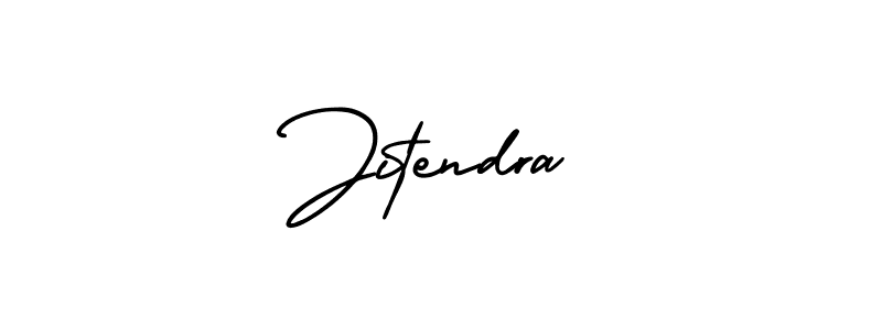 How to make Jitendra signature? AmerikaSignatureDemo-Regular is a professional autograph style. Create handwritten signature for Jitendra name. Jitendra signature style 3 images and pictures png