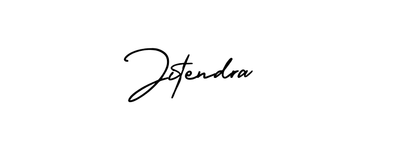 You should practise on your own different ways (AmerikaSignatureDemo-Regular) to write your name (Jitendra) in signature. don't let someone else do it for you. Jitendra signature style 3 images and pictures png