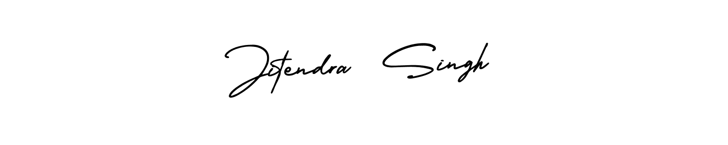 How to make Jitendra  Singh name signature. Use AmerikaSignatureDemo-Regular style for creating short signs online. This is the latest handwritten sign. Jitendra  Singh signature style 3 images and pictures png