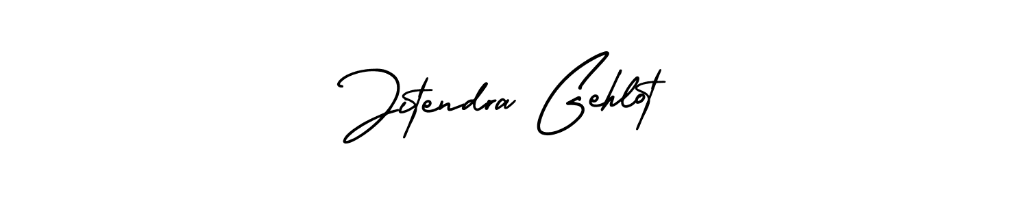 Use a signature maker to create a handwritten signature online. With this signature software, you can design (AmerikaSignatureDemo-Regular) your own signature for name Jitendra Gehlot. Jitendra Gehlot signature style 3 images and pictures png