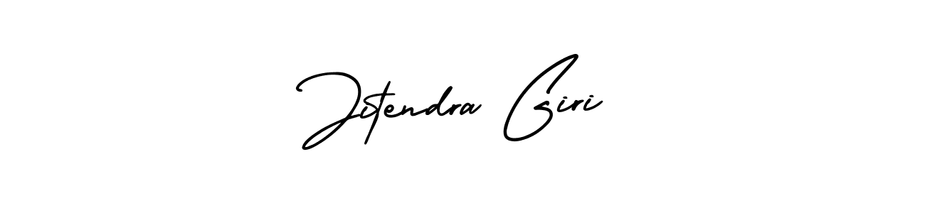 How to make Jitendra Giri signature? AmerikaSignatureDemo-Regular is a professional autograph style. Create handwritten signature for Jitendra Giri name. Jitendra Giri signature style 3 images and pictures png