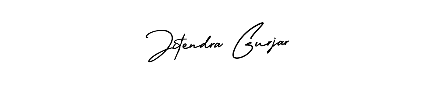 Use a signature maker to create a handwritten signature online. With this signature software, you can design (AmerikaSignatureDemo-Regular) your own signature for name Jitendra Gurjar. Jitendra Gurjar signature style 3 images and pictures png