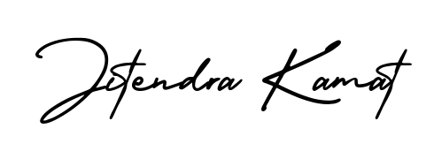 The AmerikaSignatureDemo-Regular font transforms the name Jitendra Kamat into an executive sign with sharp precision and distinguished character. Jitendra Kamat signature style 3 images and pictures png