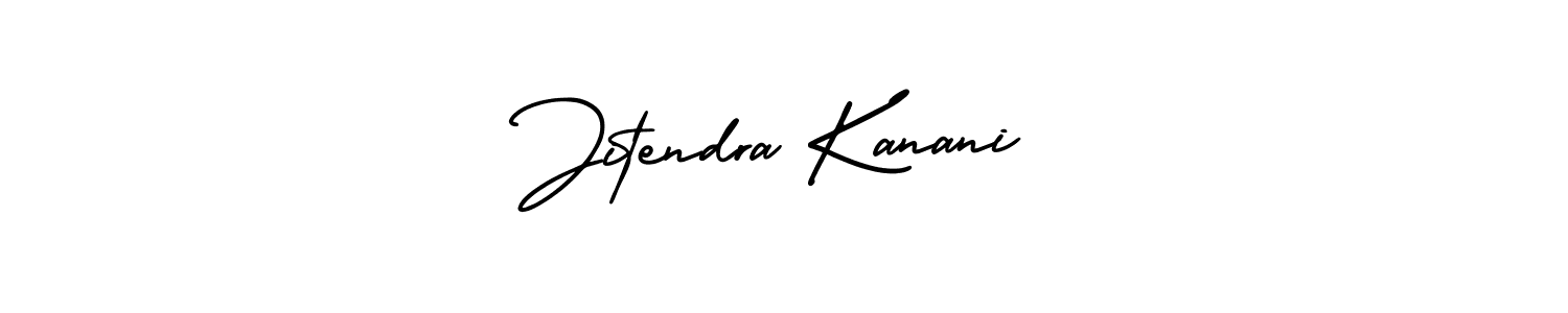 Make a beautiful signature design for name Jitendra Kanani. With this signature (AmerikaSignatureDemo-Regular) style, you can create a handwritten signature for free. Jitendra Kanani signature style 3 images and pictures png