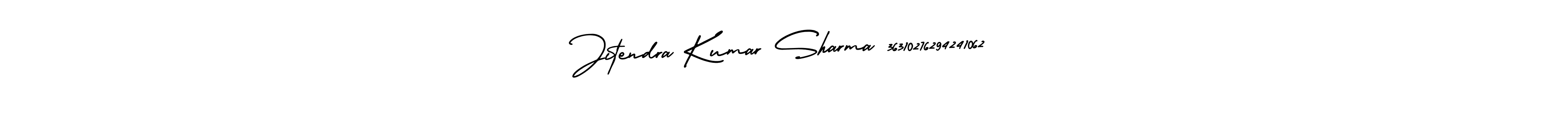 This is the best signature style for the Jitendra Kumar Sharma 36310276294241062 name. Also you like these signature font (AmerikaSignatureDemo-Regular). Mix name signature. Jitendra Kumar Sharma 36310276294241062 signature style 3 images and pictures png