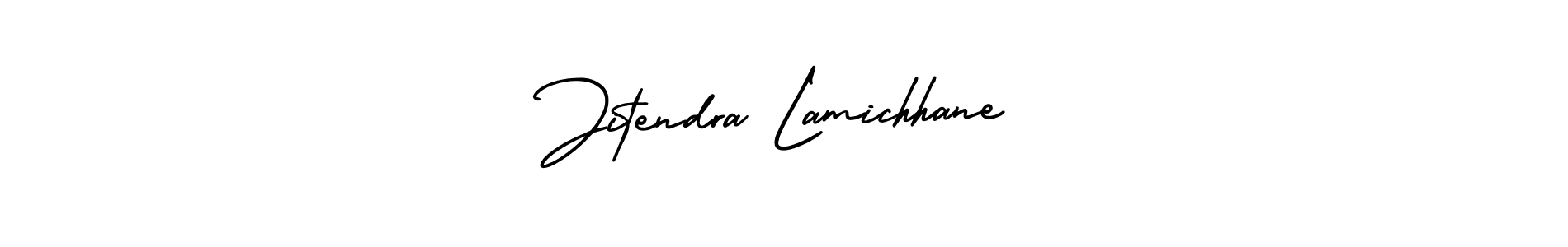 Design your own signature with our free online signature maker. With this signature software, you can create a handwritten (AmerikaSignatureDemo-Regular) signature for name Jitendra Lamichhane. Jitendra Lamichhane signature style 3 images and pictures png