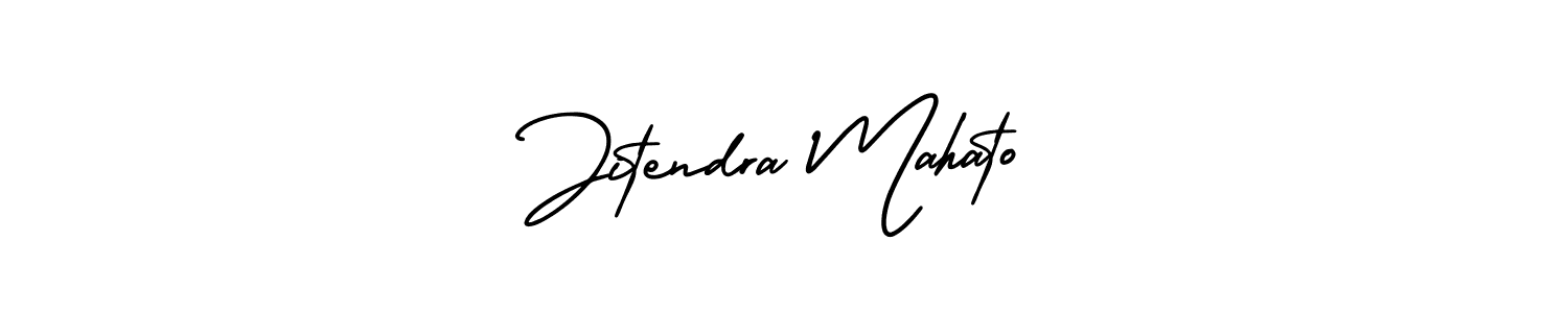 This is the best signature style for the Jitendra Mahato name. Also you like these signature font (AmerikaSignatureDemo-Regular). Mix name signature. Jitendra Mahato signature style 3 images and pictures png