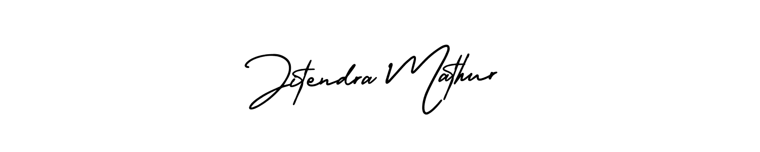 Also You can easily find your signature by using the search form. We will create Jitendra Mathur name handwritten signature images for you free of cost using AmerikaSignatureDemo-Regular sign style. Jitendra Mathur signature style 3 images and pictures png