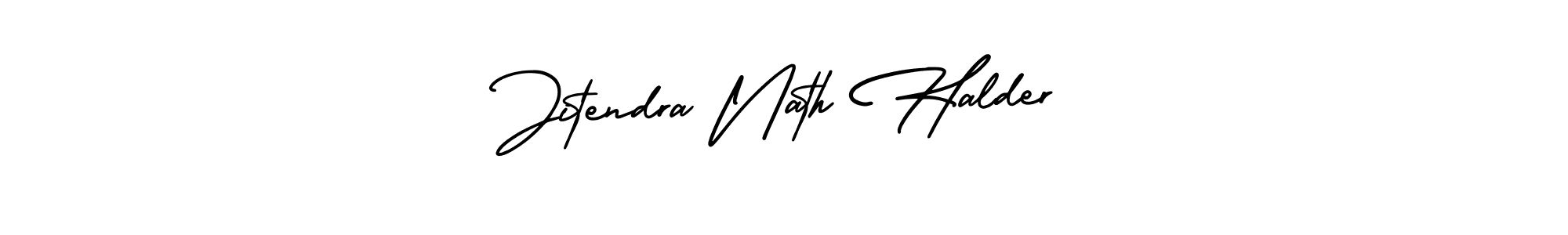 It looks lik you need a new signature style for name Jitendra Nath Halder. Design unique handwritten (AmerikaSignatureDemo-Regular) signature with our free signature maker in just a few clicks. Jitendra Nath Halder signature style 3 images and pictures png