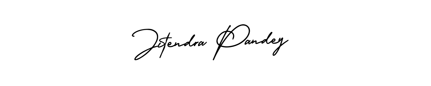 How to make Jitendra Pandey signature? AmerikaSignatureDemo-Regular is a professional autograph style. Create handwritten signature for Jitendra Pandey name. Jitendra Pandey signature style 3 images and pictures png