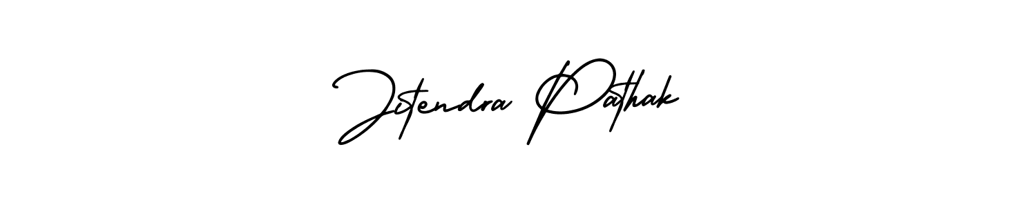 How to Draw Jitendra Pathak signature style? AmerikaSignatureDemo-Regular is a latest design signature styles for name Jitendra Pathak. Jitendra Pathak signature style 3 images and pictures png