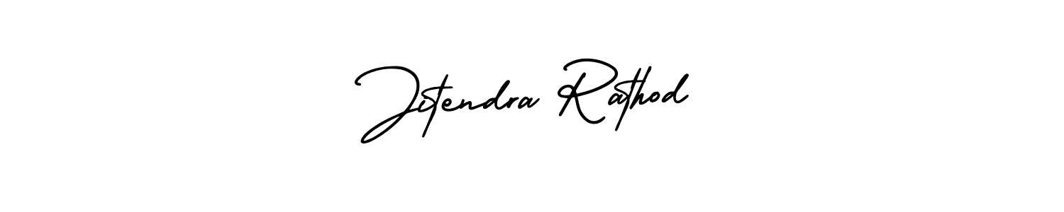 if you are searching for the best signature style for your name Jitendra Rathod. so please give up your signature search. here we have designed multiple signature styles  using AmerikaSignatureDemo-Regular. Jitendra Rathod signature style 3 images and pictures png