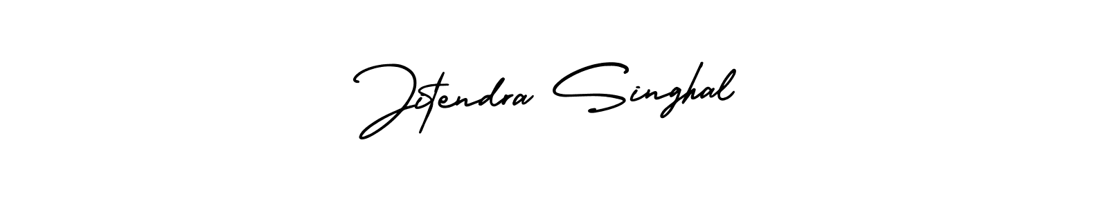 The best way (AmerikaSignatureDemo-Regular) to make a short signature is to pick only two or three words in your name. The name Jitendra Singhal include a total of six letters. For converting this name. Jitendra Singhal signature style 3 images and pictures png