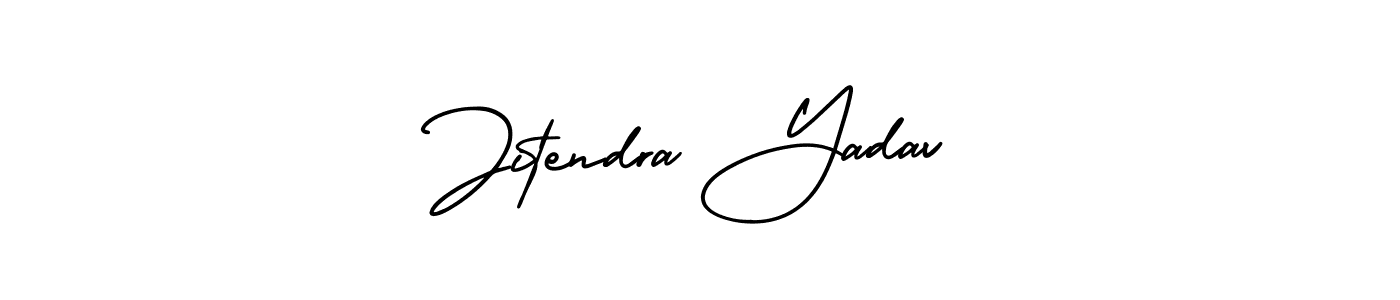 How to make Jitendra Yadav signature? AmerikaSignatureDemo-Regular is a professional autograph style. Create handwritten signature for Jitendra Yadav name. Jitendra Yadav signature style 3 images and pictures png