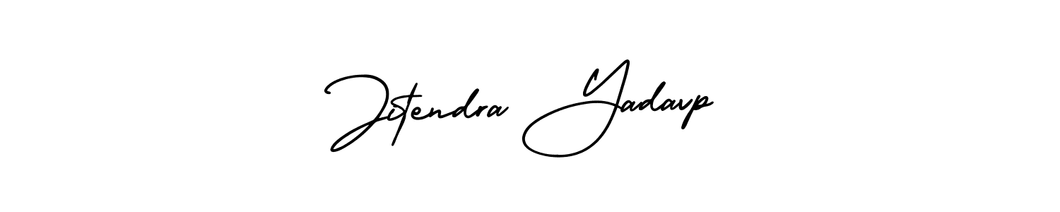 How to make Jitendra Yadavp name signature. Use AmerikaSignatureDemo-Regular style for creating short signs online. This is the latest handwritten sign. Jitendra Yadavp signature style 3 images and pictures png
