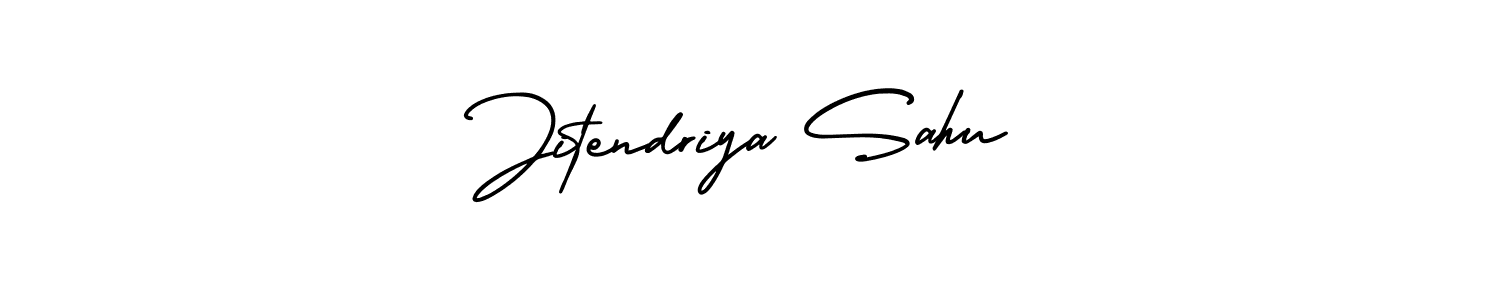 This is the best signature style for the Jitendriya Sahu name. Also you like these signature font (AmerikaSignatureDemo-Regular). Mix name signature. Jitendriya Sahu signature style 3 images and pictures png