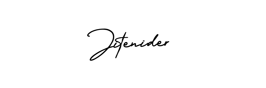 Similarly AmerikaSignatureDemo-Regular is the best handwritten signature design. Signature creator online .You can use it as an online autograph creator for name Jitenider. Jitenider signature style 3 images and pictures png