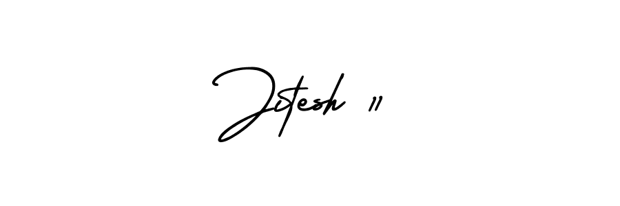 Similarly AmerikaSignatureDemo-Regular is the best handwritten signature design. Signature creator online .You can use it as an online autograph creator for name Jitesh 11. Jitesh 11 signature style 3 images and pictures png