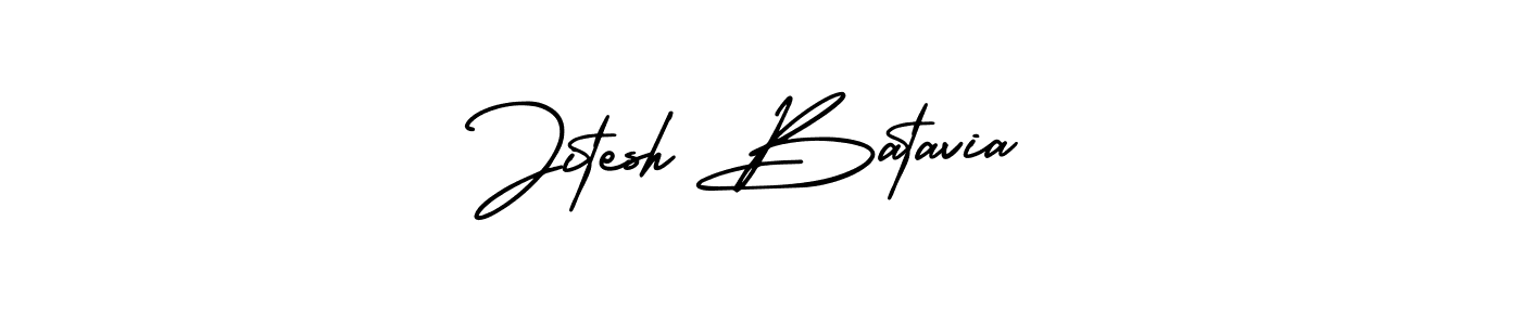 Create a beautiful signature design for name Jitesh Batavia. With this signature (AmerikaSignatureDemo-Regular) fonts, you can make a handwritten signature for free. Jitesh Batavia signature style 3 images and pictures png