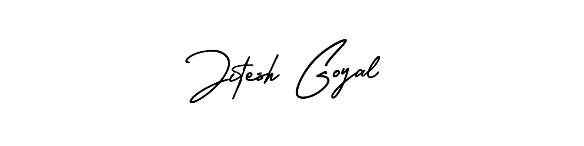 How to make Jitesh Goyal name signature. Use AmerikaSignatureDemo-Regular style for creating short signs online. This is the latest handwritten sign. Jitesh Goyal signature style 3 images and pictures png
